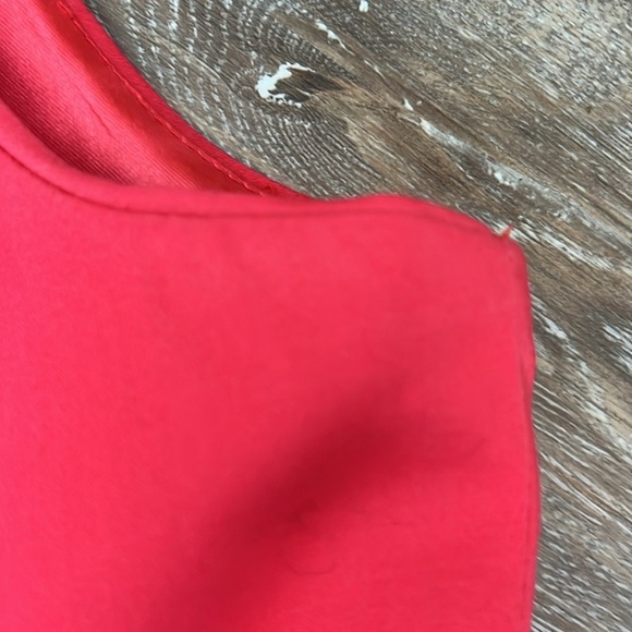 Spense Womens Rockabilly Dress Size 10 Bright Pink Square Sweetheart Neck - Flaw - Picture 15 of 16